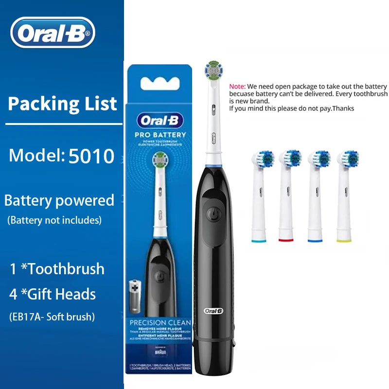 Oral B Electric Toothbrush Rotation Clean Teeth Adult Teeth Brush DB5010 Electric Tooth Brush With Extra Replacement Heads