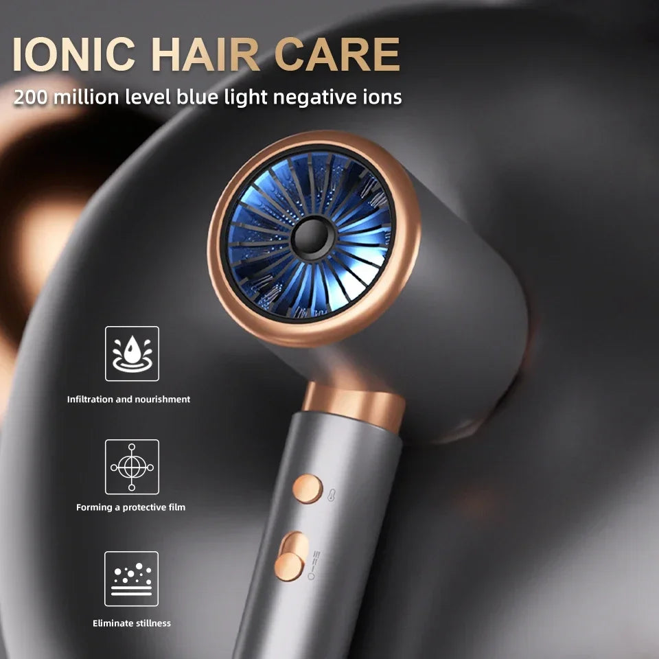 2000W 3th Gear Professional Hair Dryer Negative Lonic Blow Dryer Hot Cold Wind Air Brush Hairdryer Strong PowerDryer Salon Tool