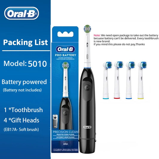 Oral B Electric Toothbrush Rotation Clean Teeth Adult Teeth Brush DB5010 Electric Tooth Brush With Extra Replacement Heads